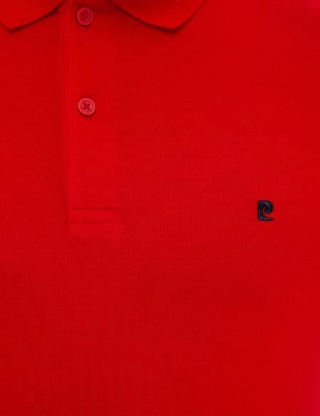 Koyu Kırmızı Slim Fit Basic Polo Yaka T-Shirt - 50225515173