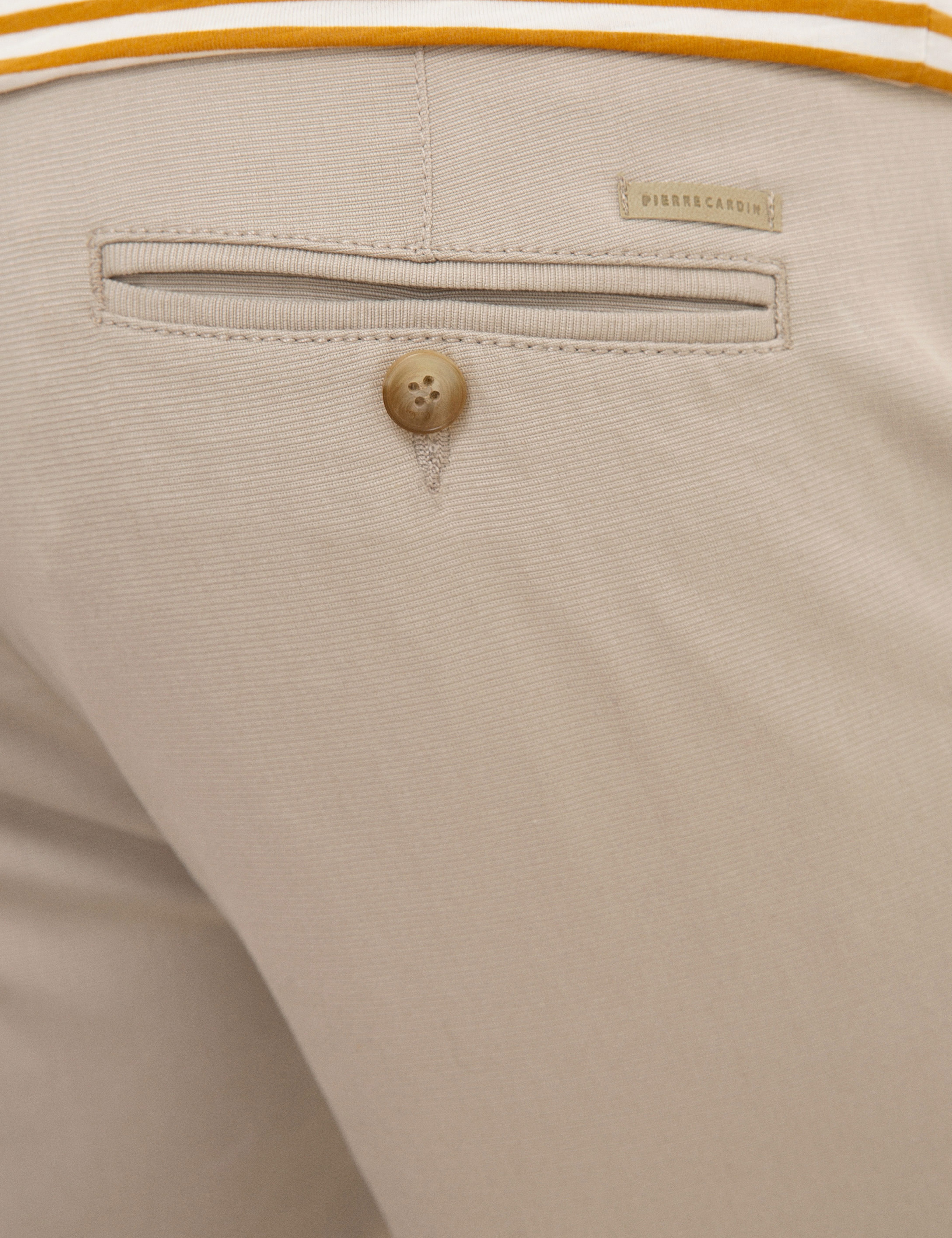 Bej Slim Fit Dokuma Şort - Image 4