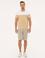 Bej Slim Fit Dokuma Şort