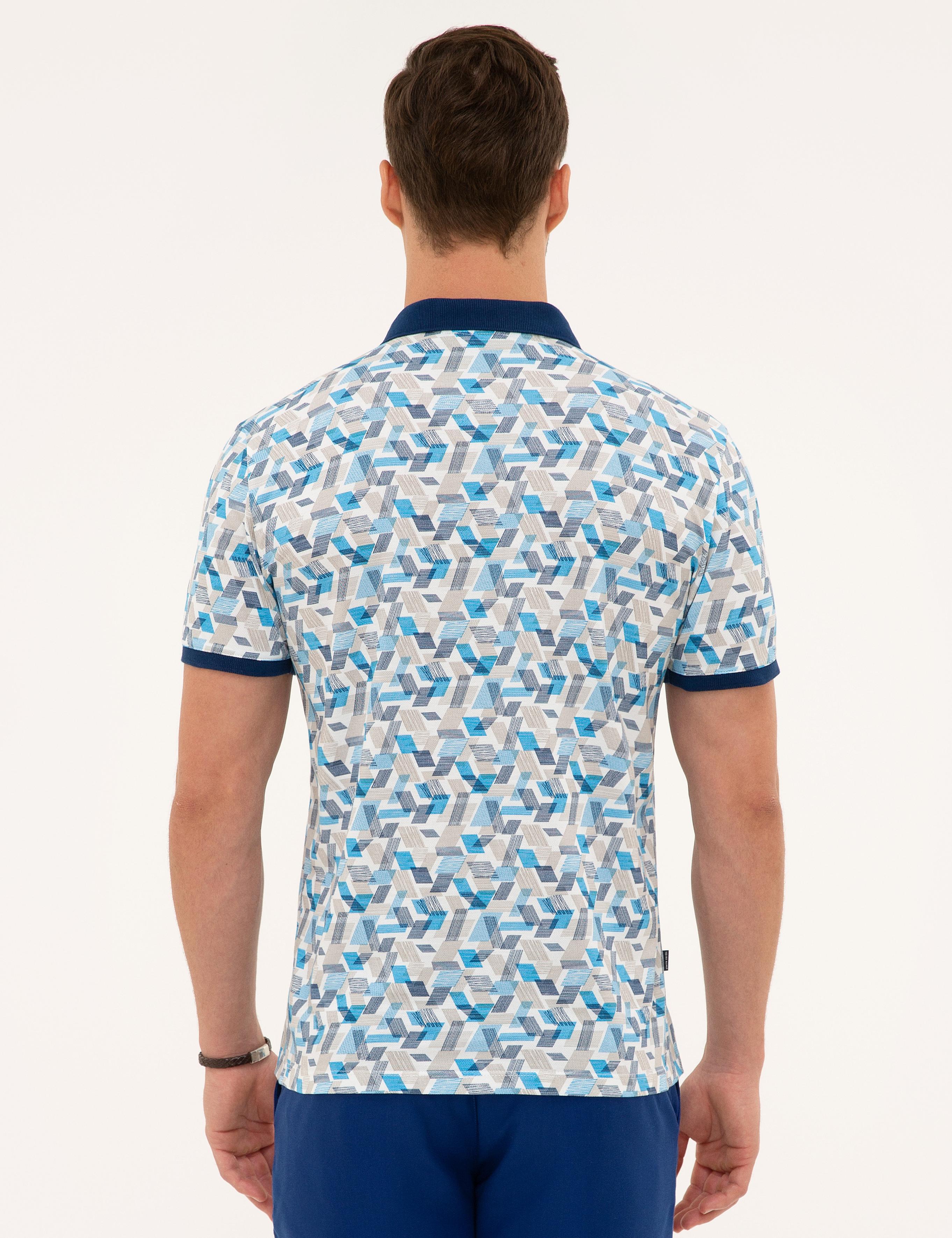 Lacivert Slim Fit Polo Yaka T-Shirt