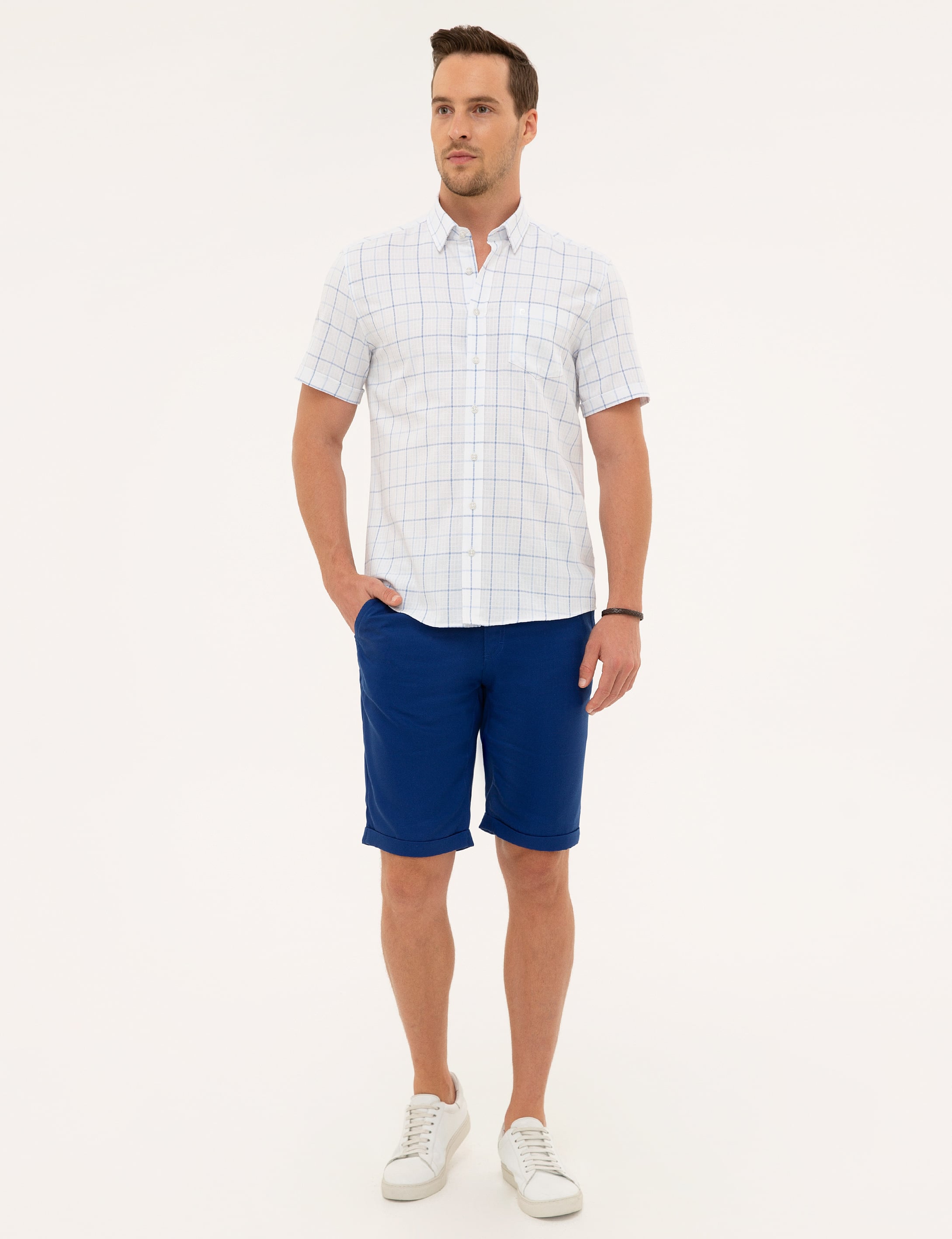 Açık Mavi Regular Fit Kısa Kollu Gömlek