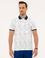 Lacivert Detaylı Beyaz Slim Fit Polo Yaka T-Shirt