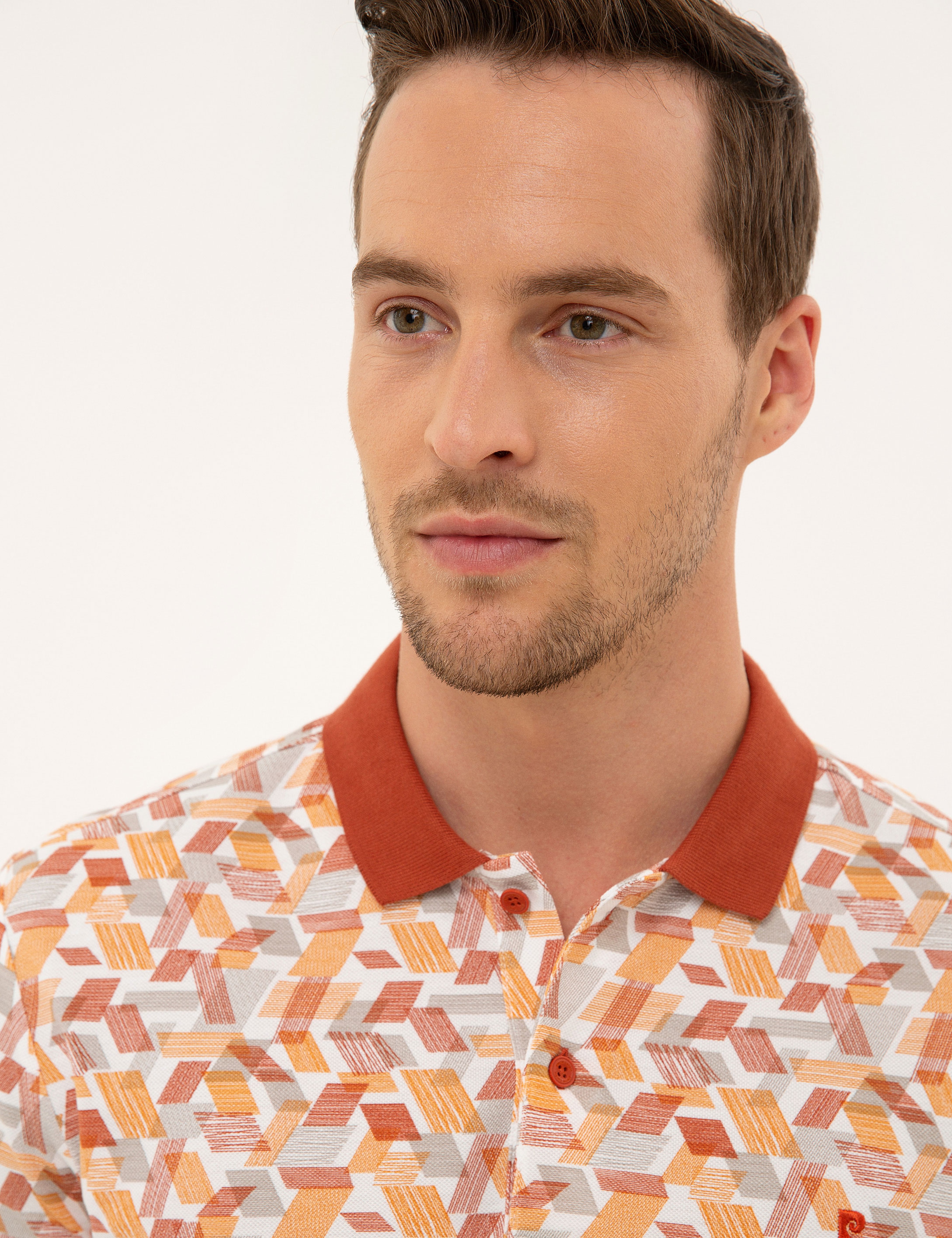 Kiremit Slim Fit Polo Yaka T-Shirt - Image 2