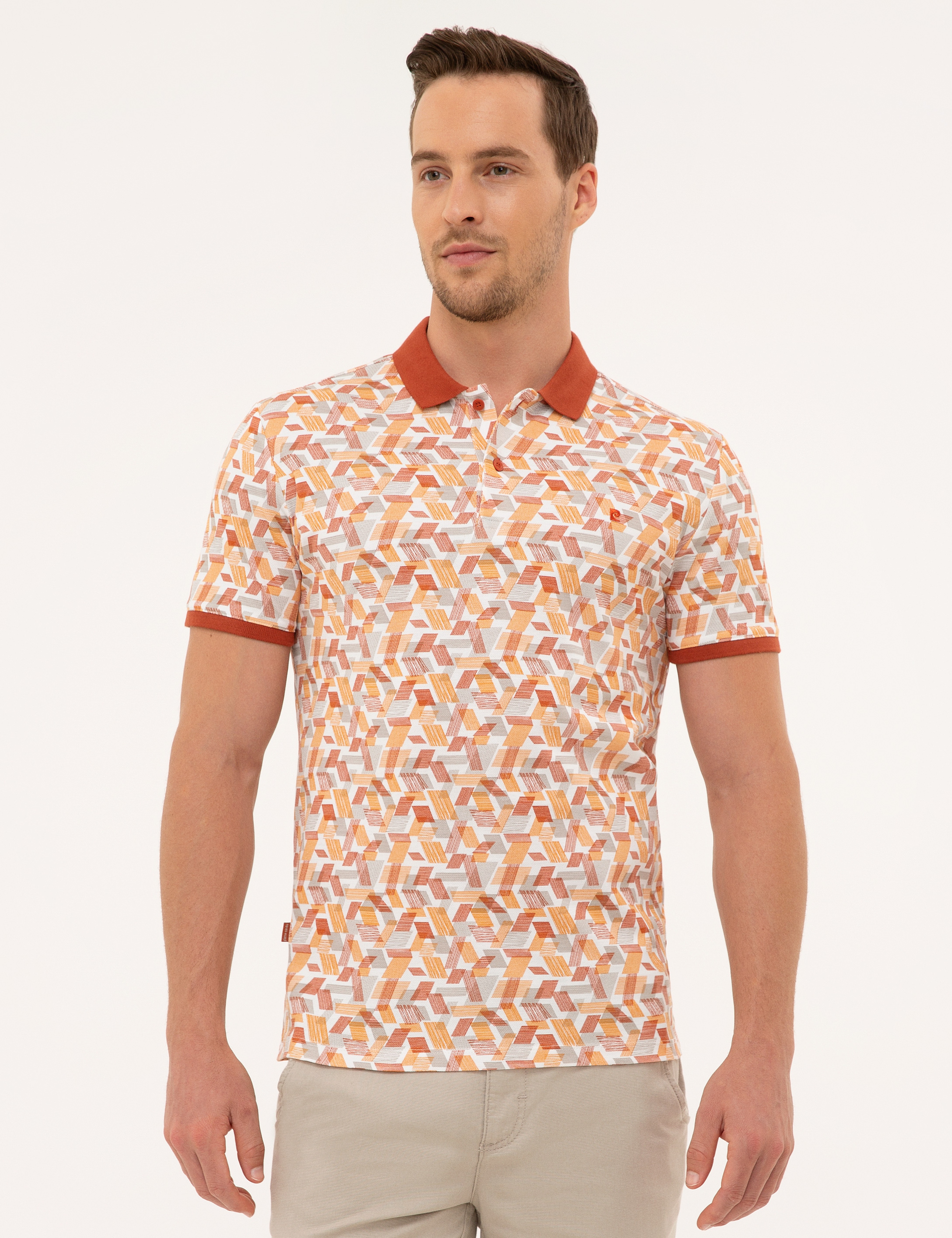 Kiremit Slim Fit Polo Yaka T-Shirt - Image 1