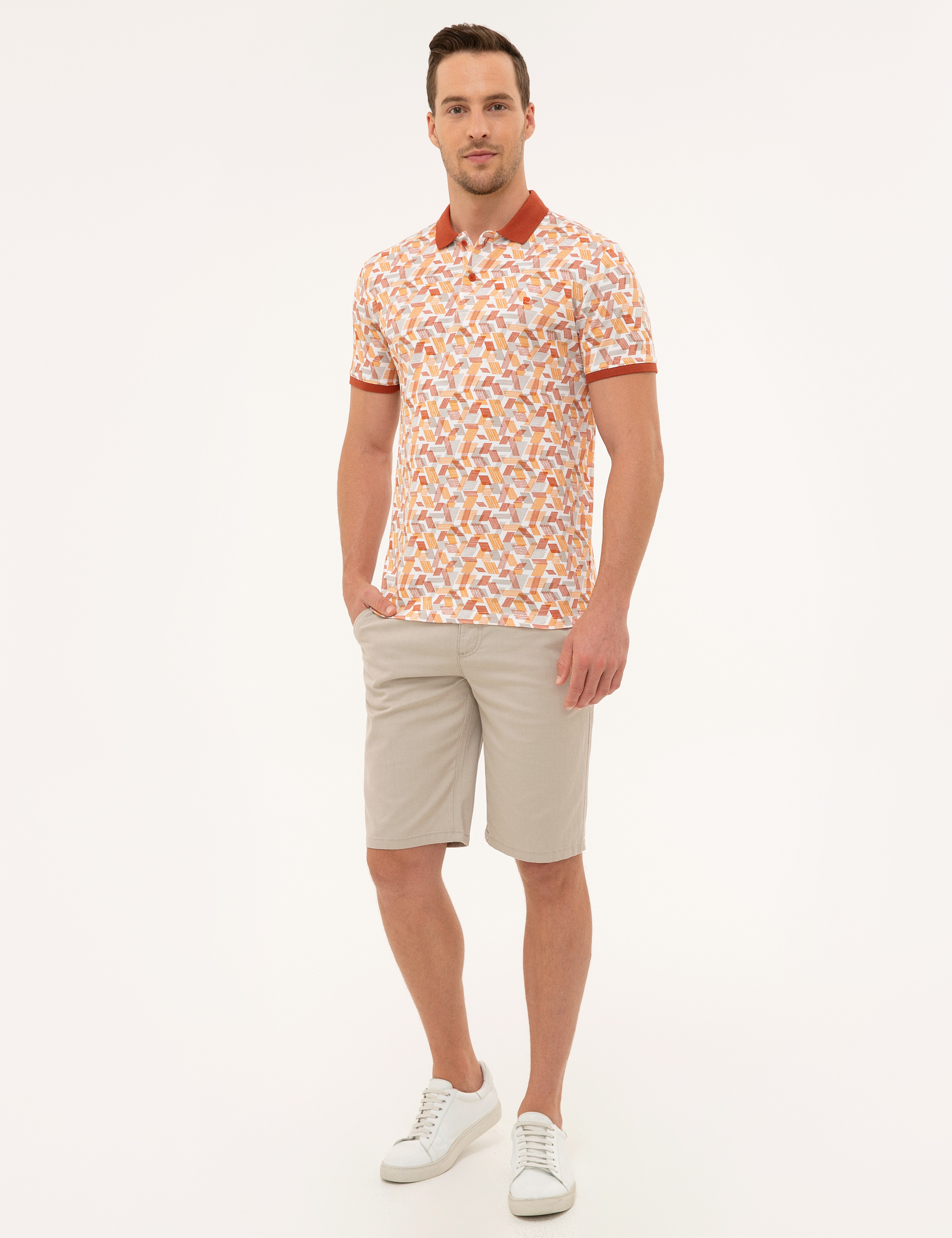 Kiremit Slim Fit Polo Yaka T-Shirt - Image 4