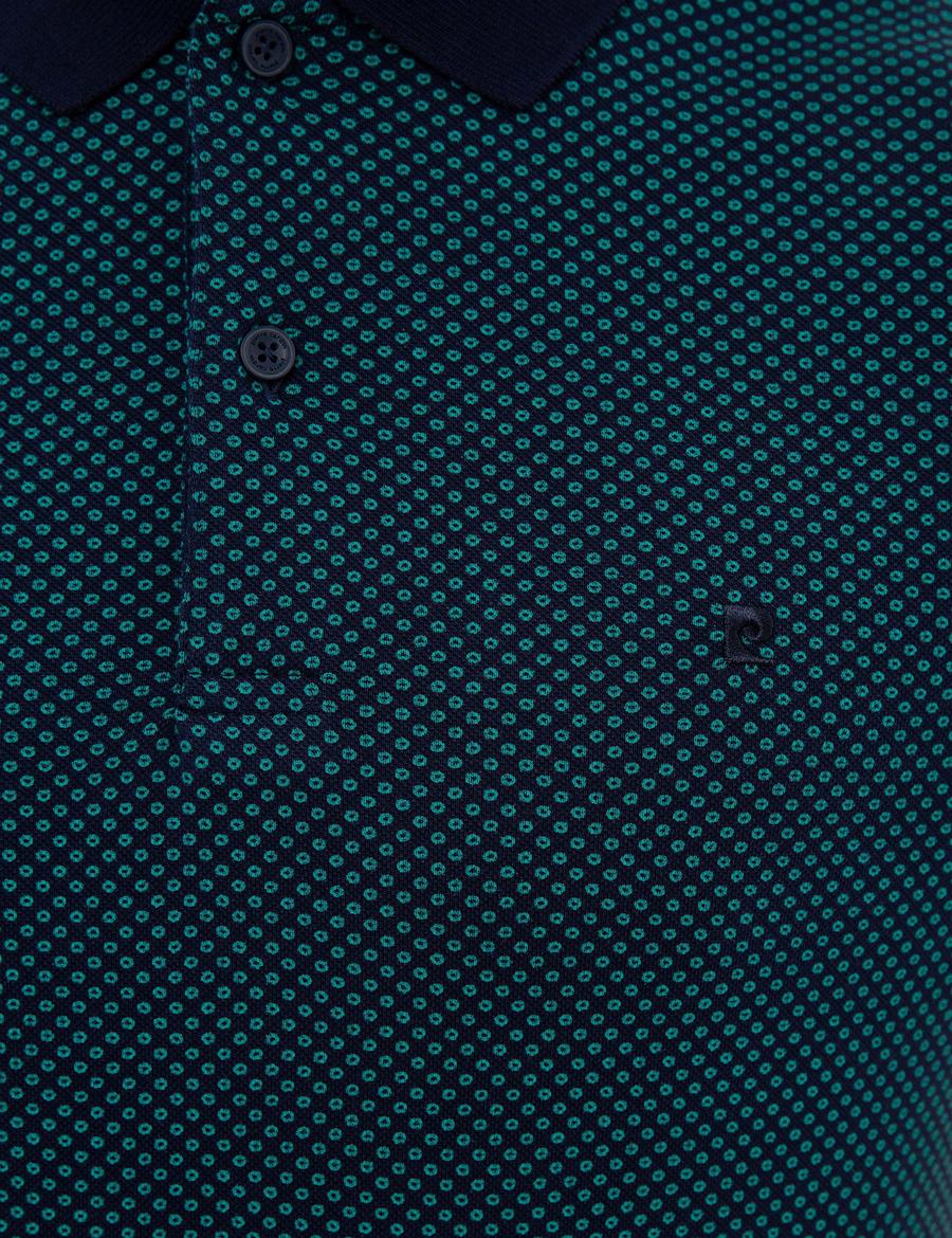 Lacivert Slim Fit Polo Yaka T-Shirt