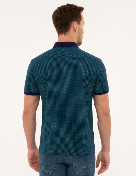 Lacivert Slim Fit Polo Yaka T-Shirt - 50226909014