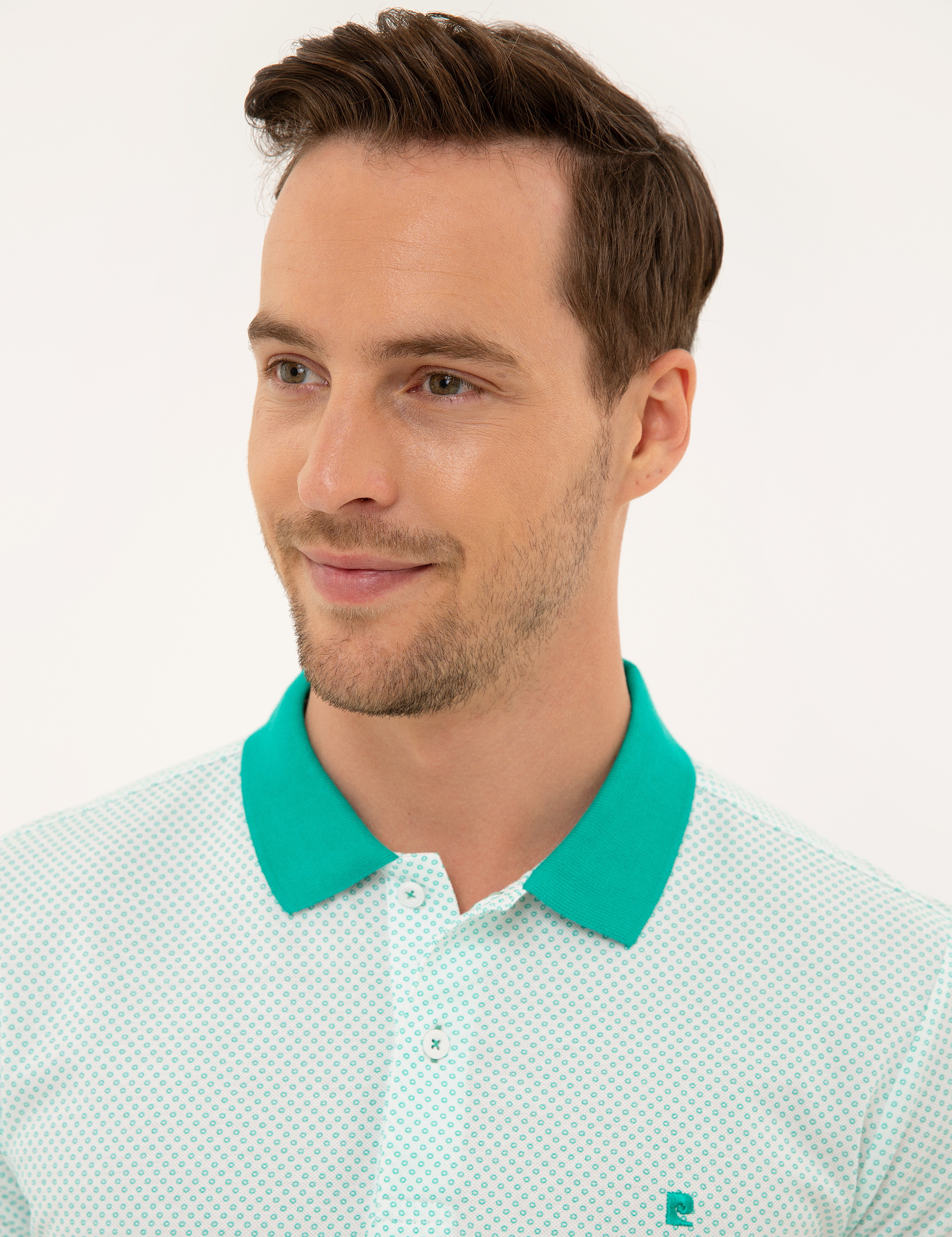 Mint Yeşil Slim Fit Polo Yaka T-Shirt