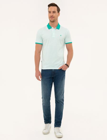 Mint Yeşil Slim Fit Polo Yaka T-Shirt - 50226909032