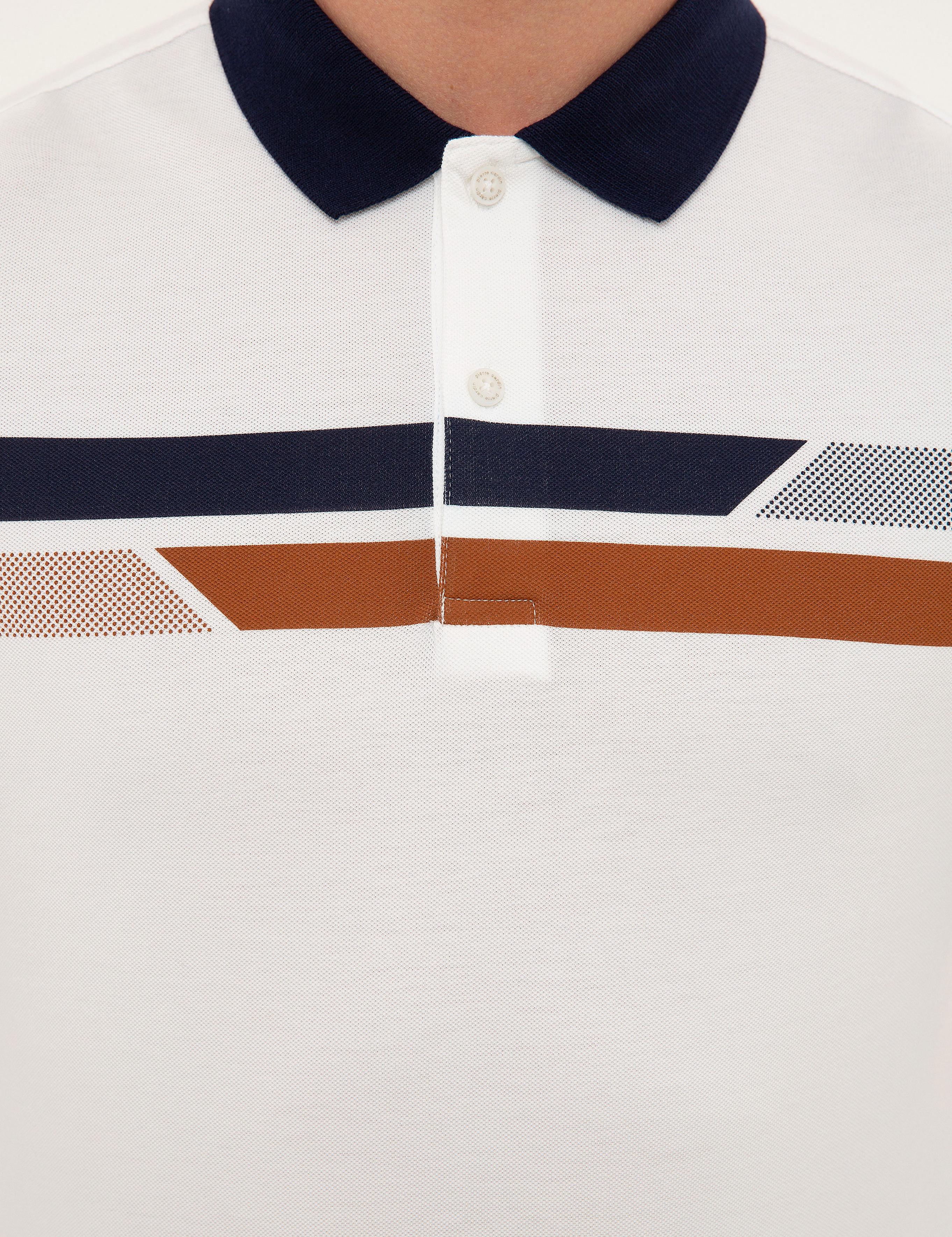 Beyaz Regular Fit Polo Yaka T-Shirt