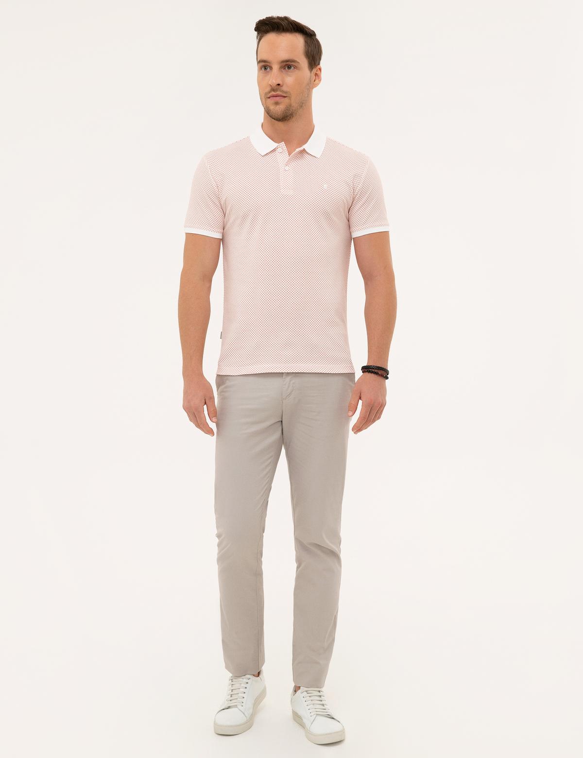 Turuncu Slim Fit Polo Yaka T-Shirt - 50226909005