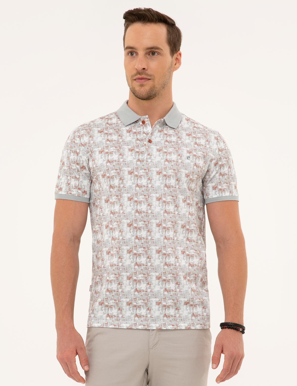 Gri Slim Fit Polo Yaka T-Shirt