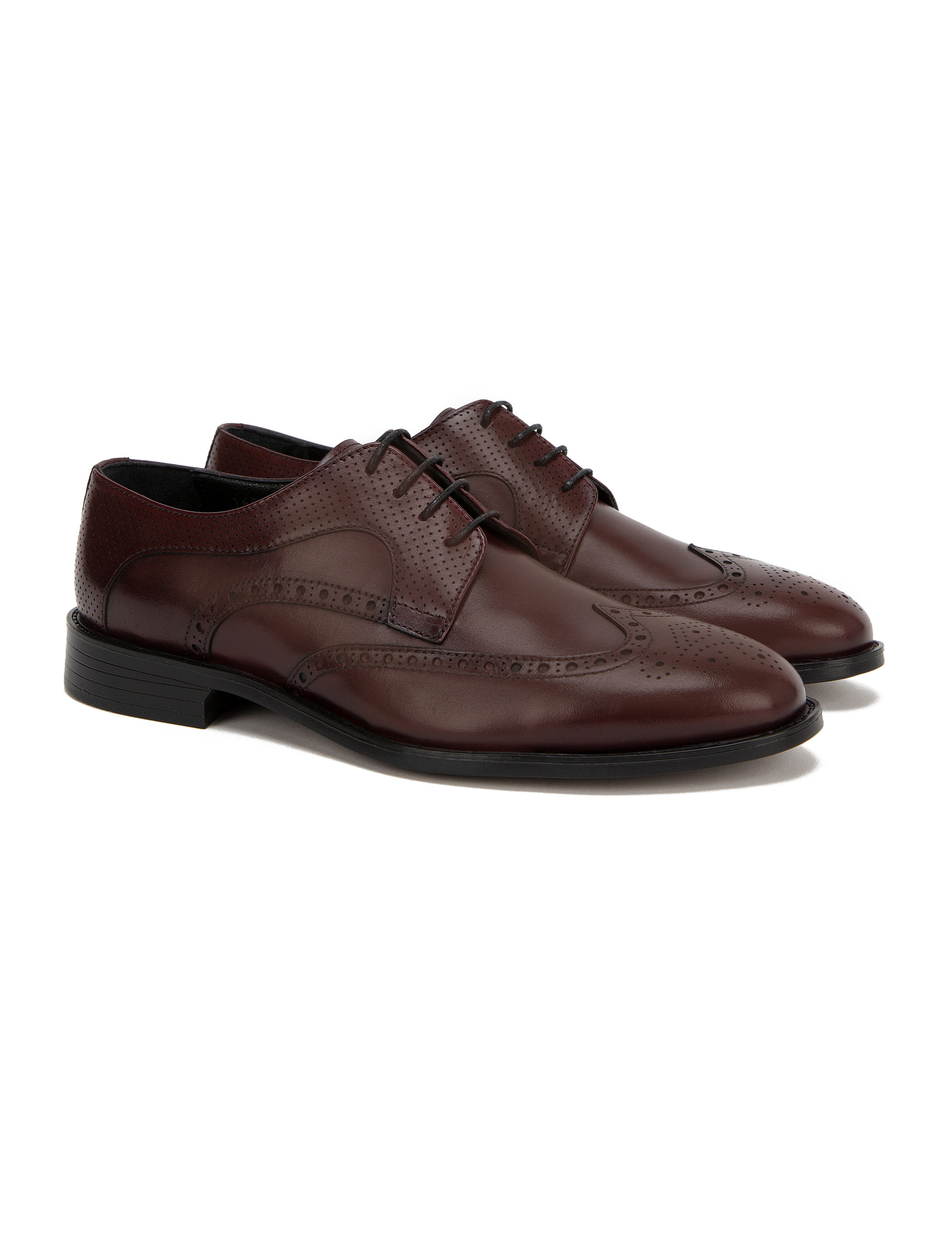 Bordo Slim Fit Ayakkabı - Image 4