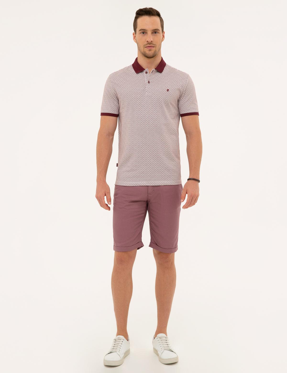 Bordo Slim Fit Polo Yaka T-Shirt - 50226920001