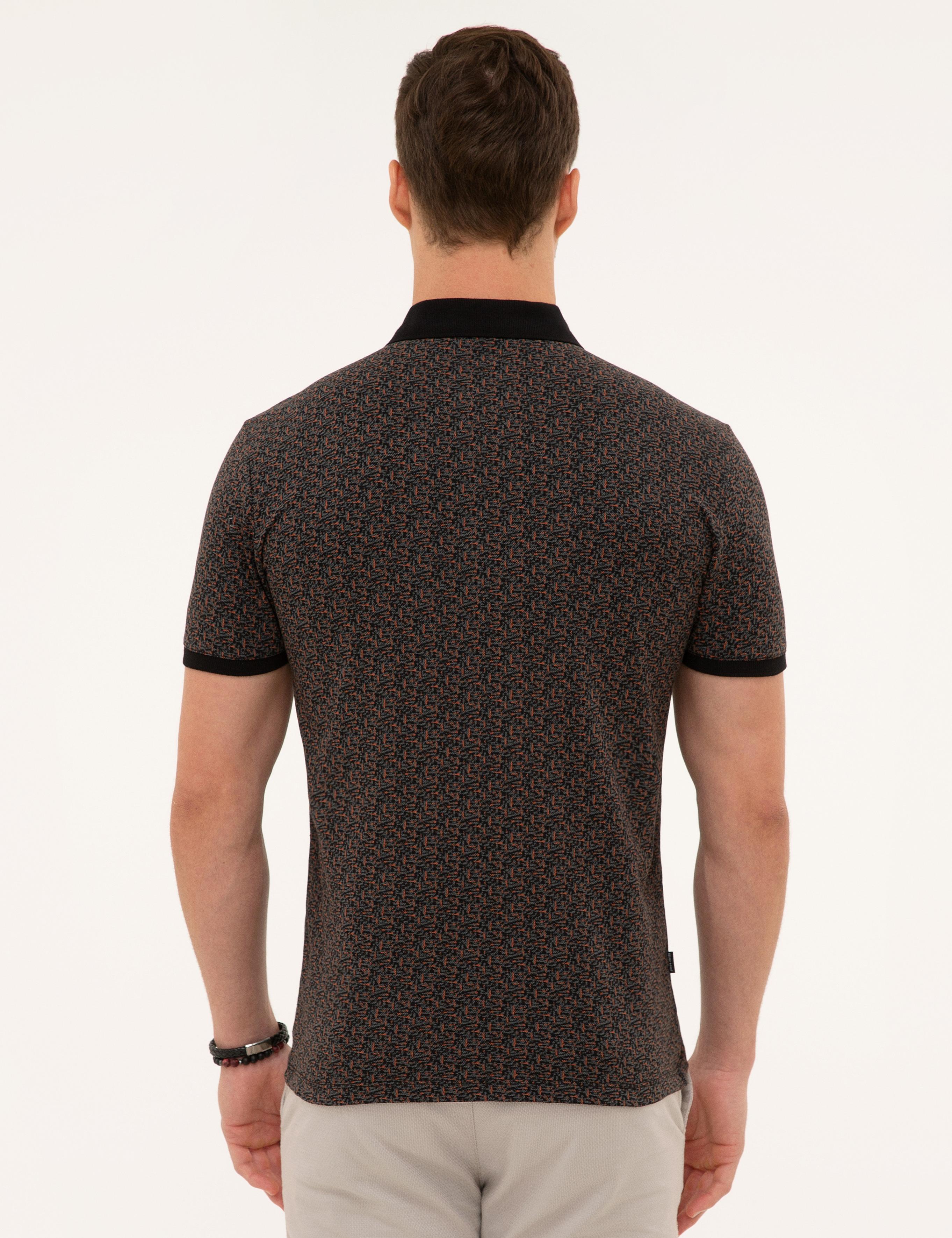 Siyah Slim Fit Polo Yaka T-Shirt