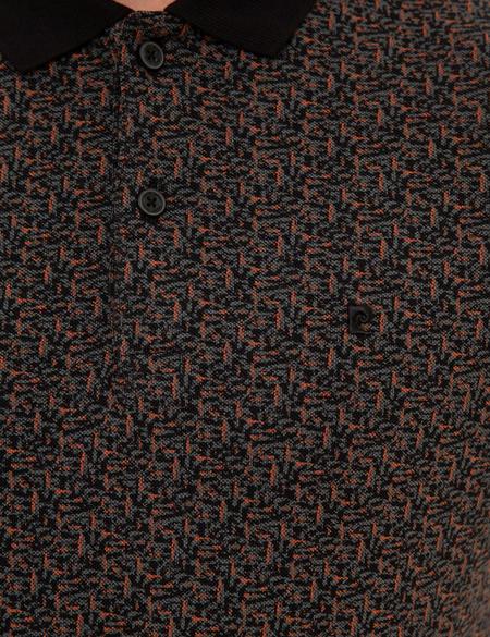 Siyah Slim Fit Polo Yaka T-Shirt - 50226633017