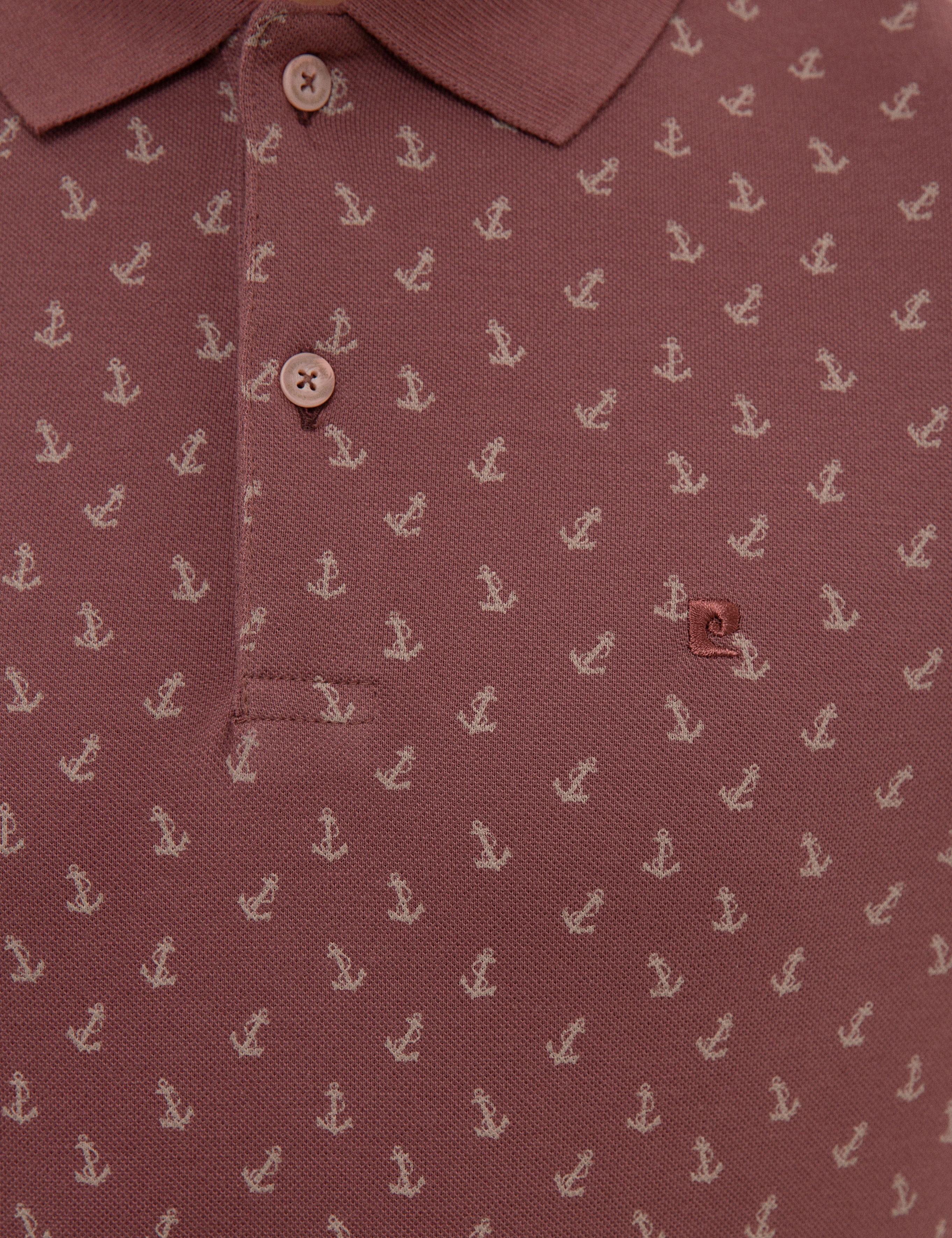 Gül Kurusu Slim Fit Polo Yaka T-Shirt