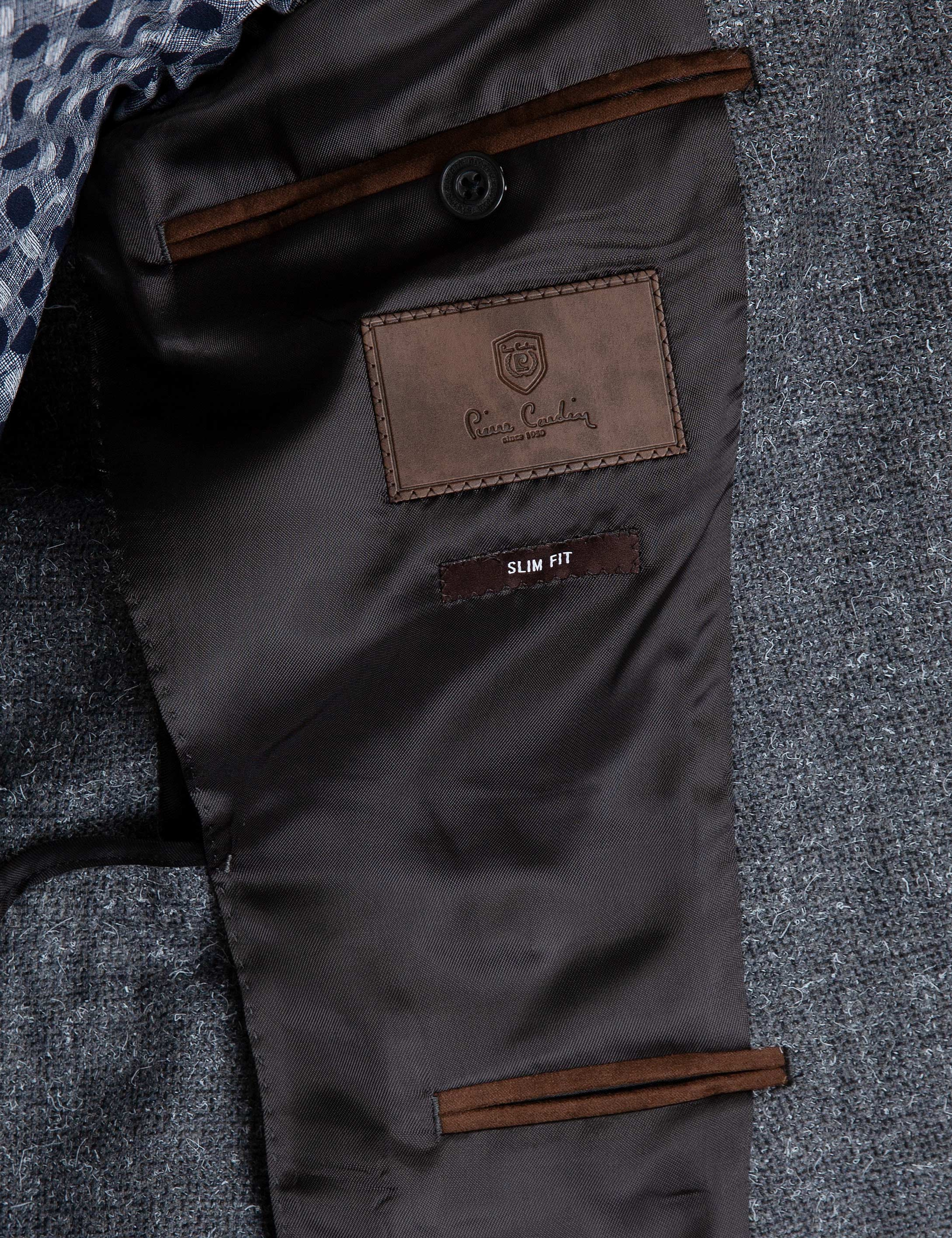 Gri Slim Fit Ceket - Image 5