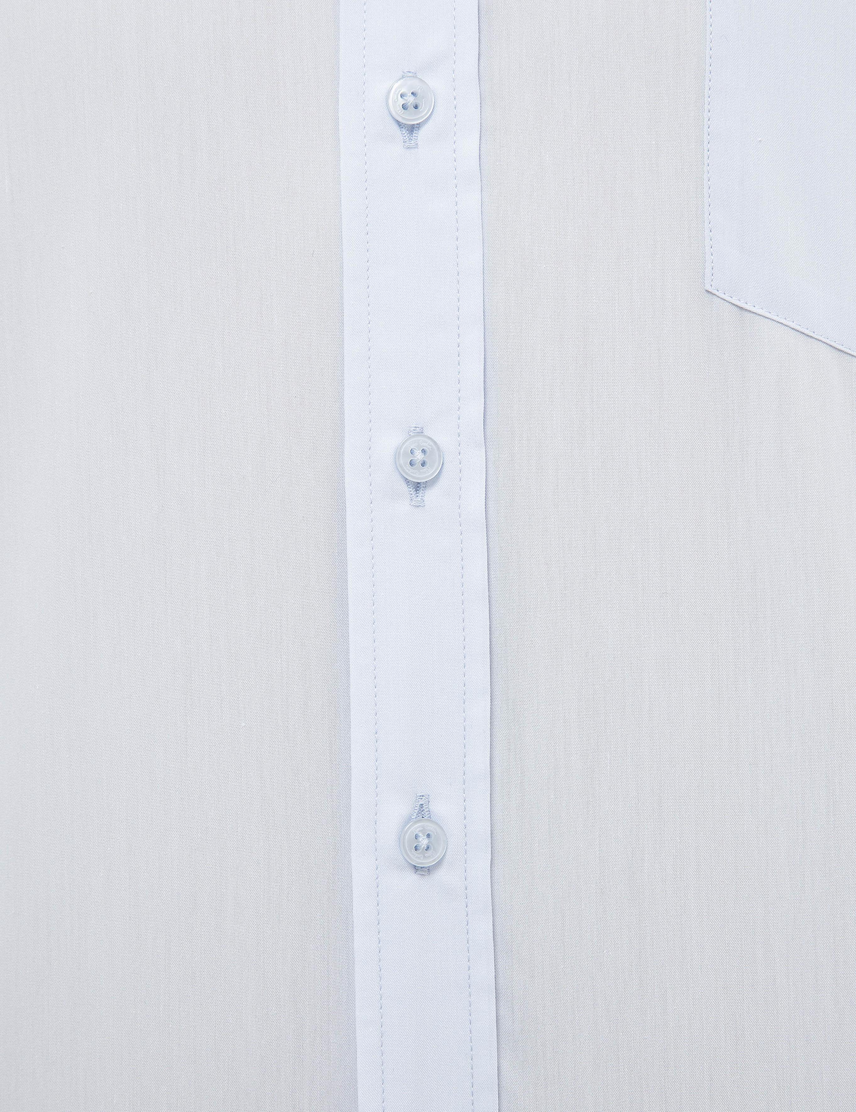 Açık Mavi Regular Fit Uzun Kollu Basic Gömlek