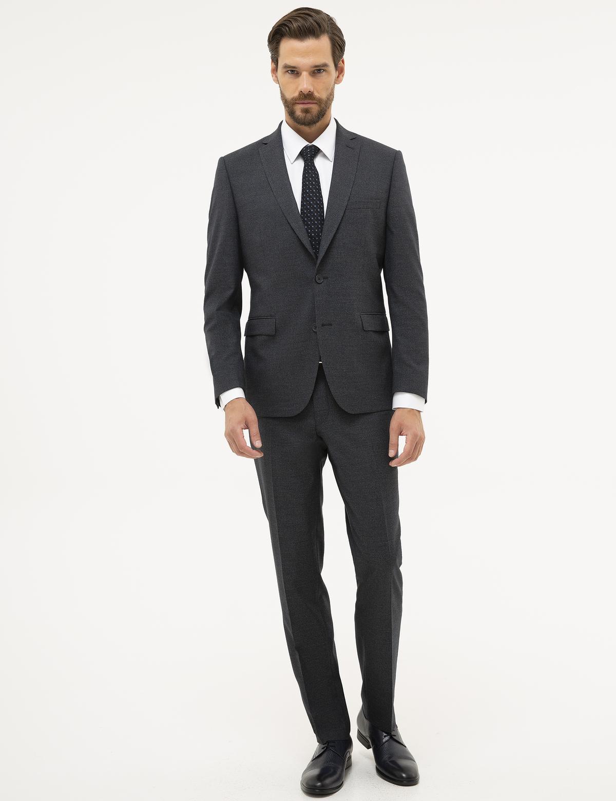 Lacivert Slim Fit Takım Elbise