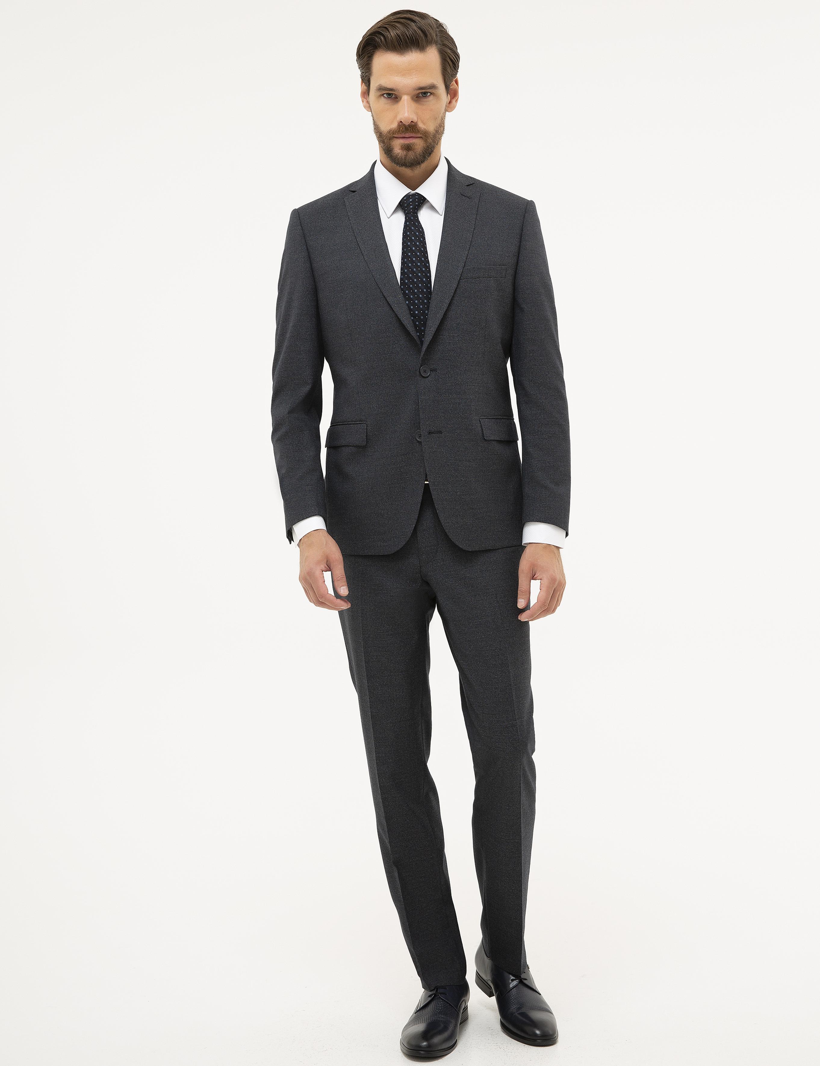 Lacivert Slim Fit Takım Elbise