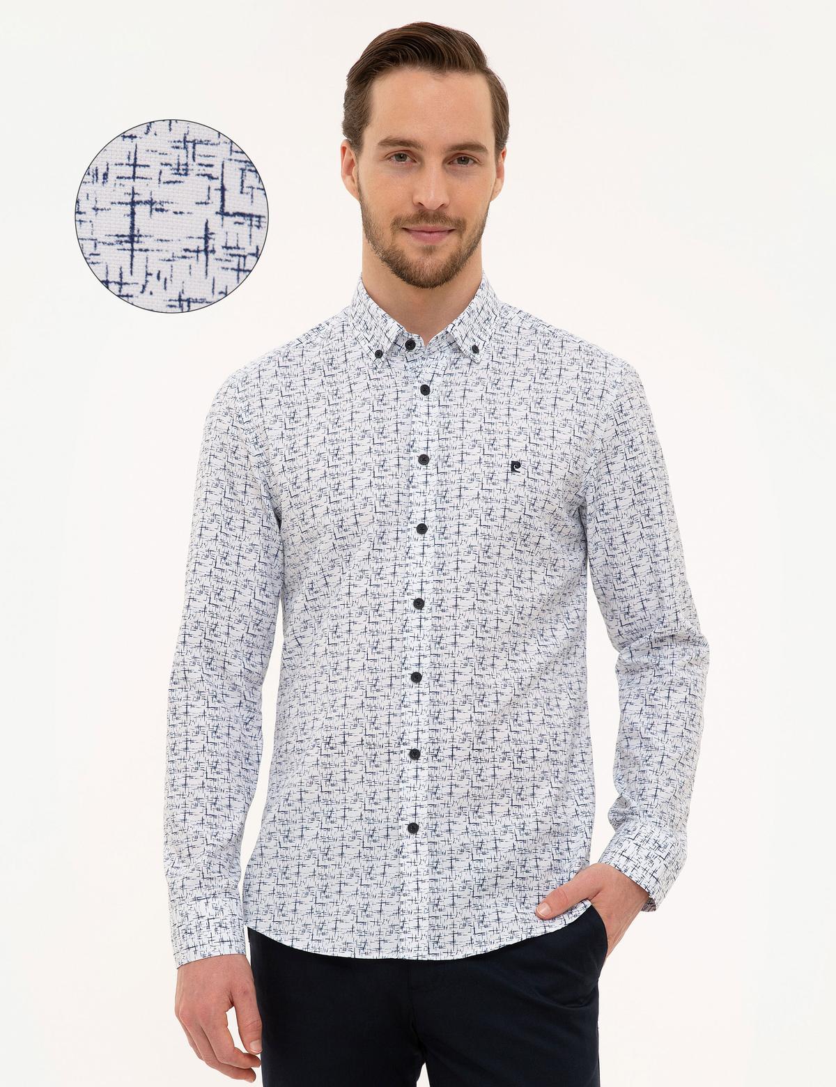 Lacivert Slim Fit Gömlek