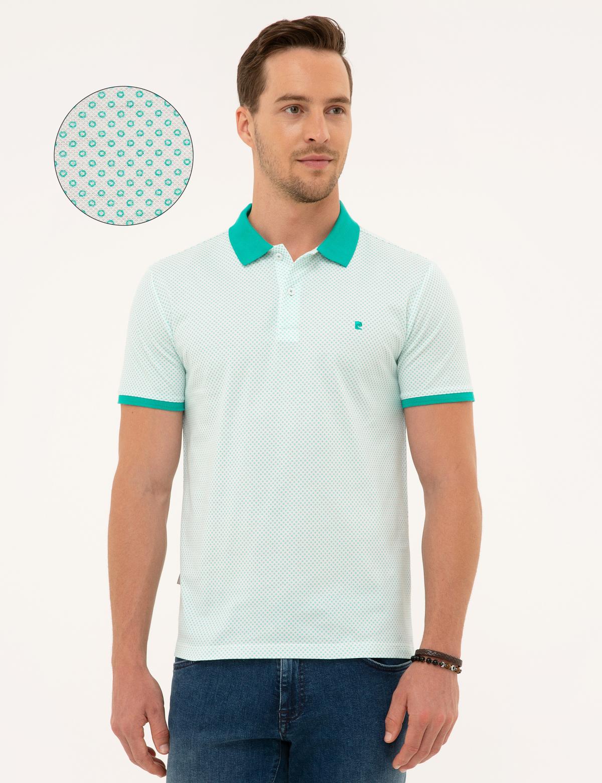 Mint Yeşil Slim Fit Polo Yaka T-Shirt