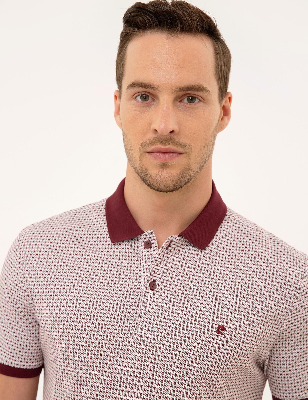 Bordo Slim Fit Polo Yaka T-Shirt - 50226920001