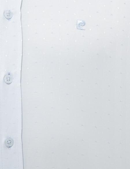 Açık Mavi Slim Fit Armürlü Gömlek - 50227478005