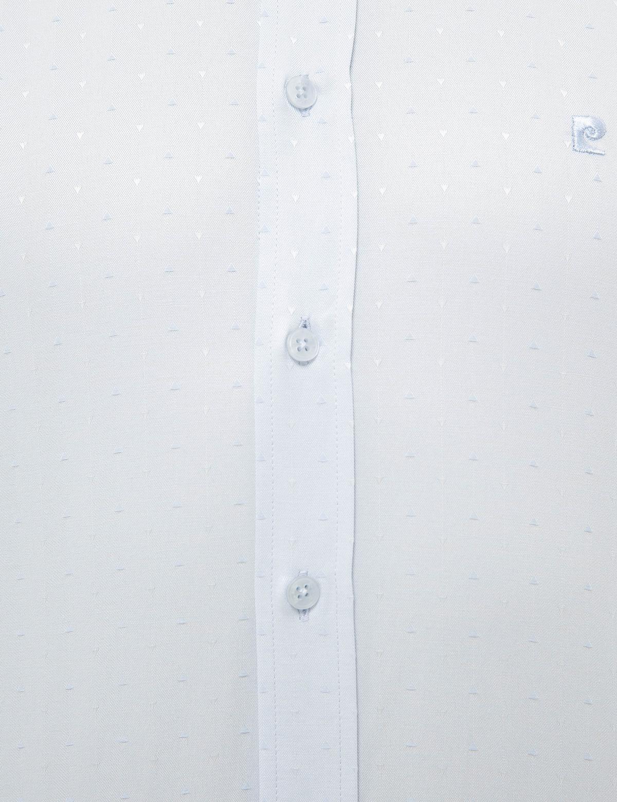 Açık Mavi Slim Fit Armürlü Gömlek - 50227478005