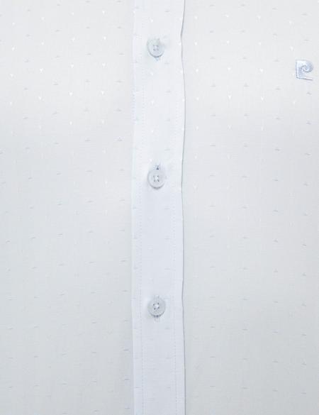 Açık Mavi Slim Fit Armürlü Gömlek - 50227478005