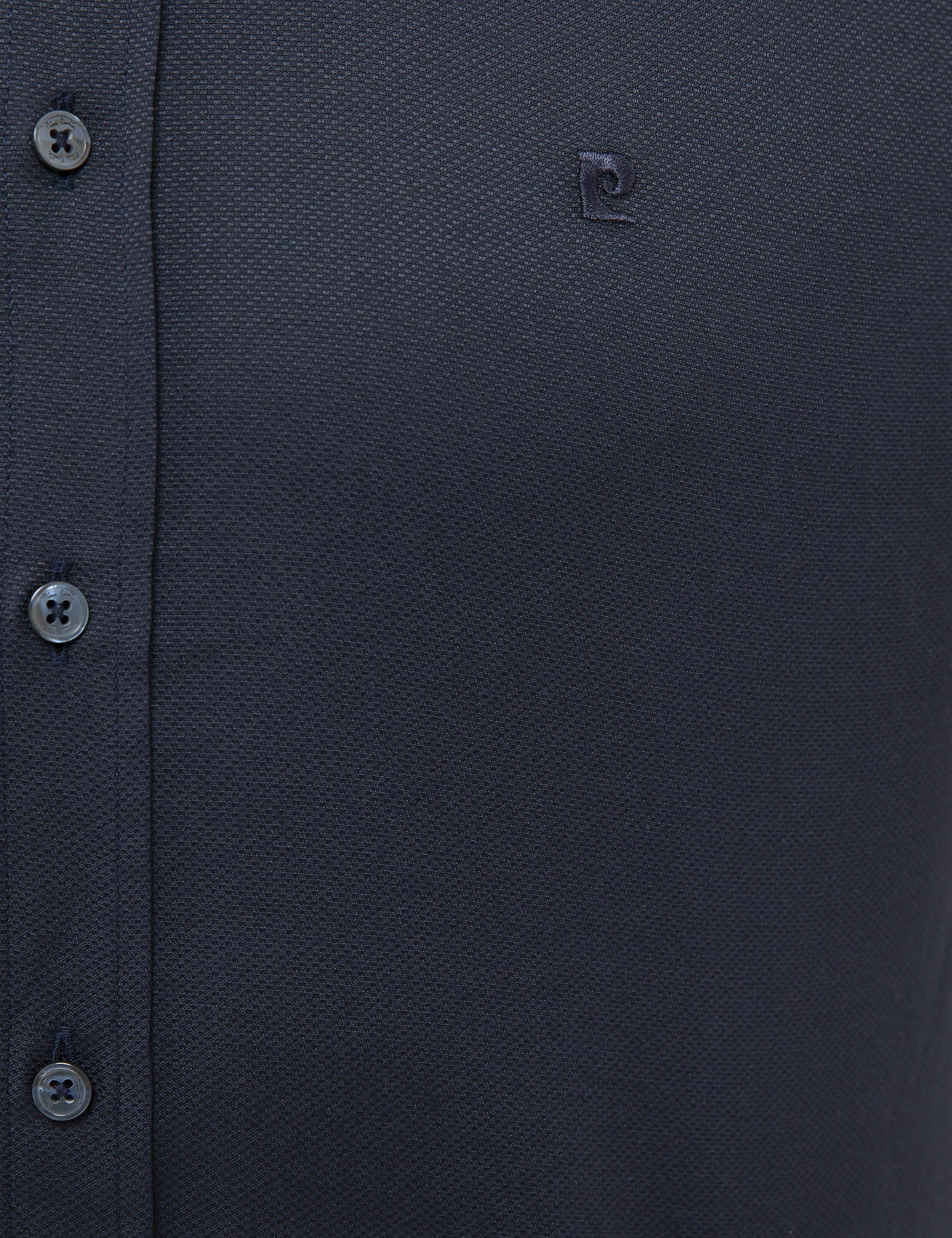 Lacivert Slim Fit Oxford Gömlek