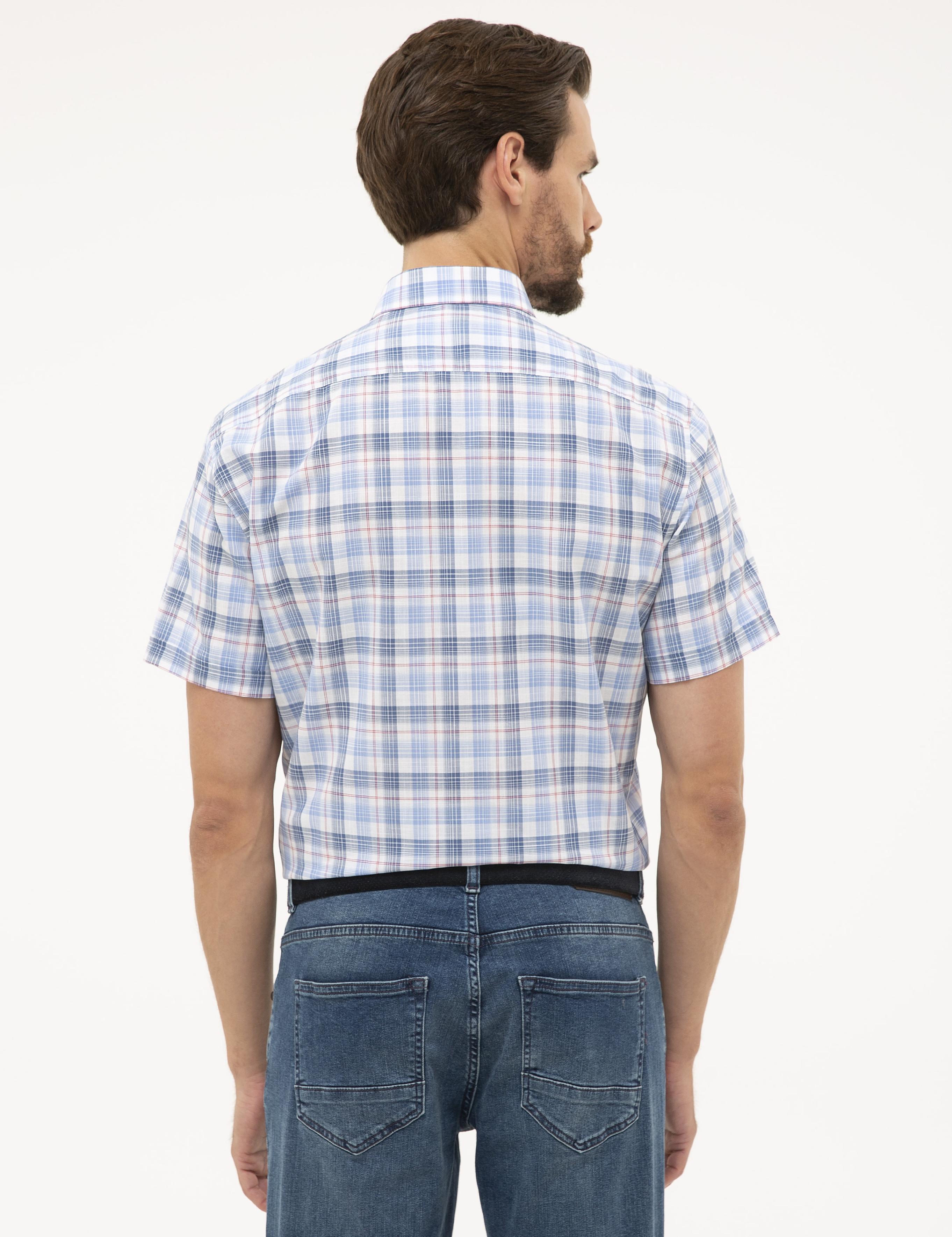 Mavi Regular Fit Kısa Kollu Gömlek