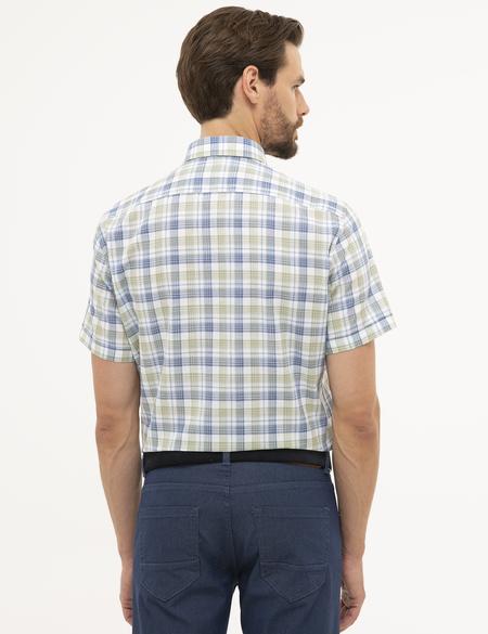 Yeşil Regular Fit Kısa Kollu Gömlek - 50227429010