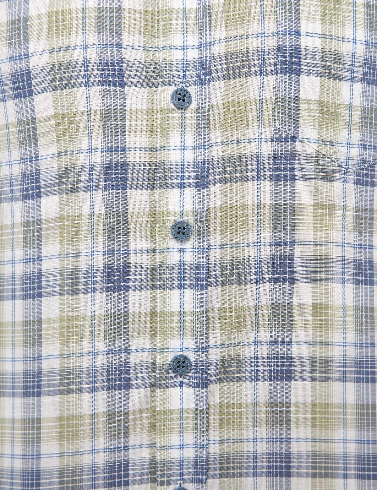 Yeşil Regular Fit Kısa Kollu Gömlek - 50227429010