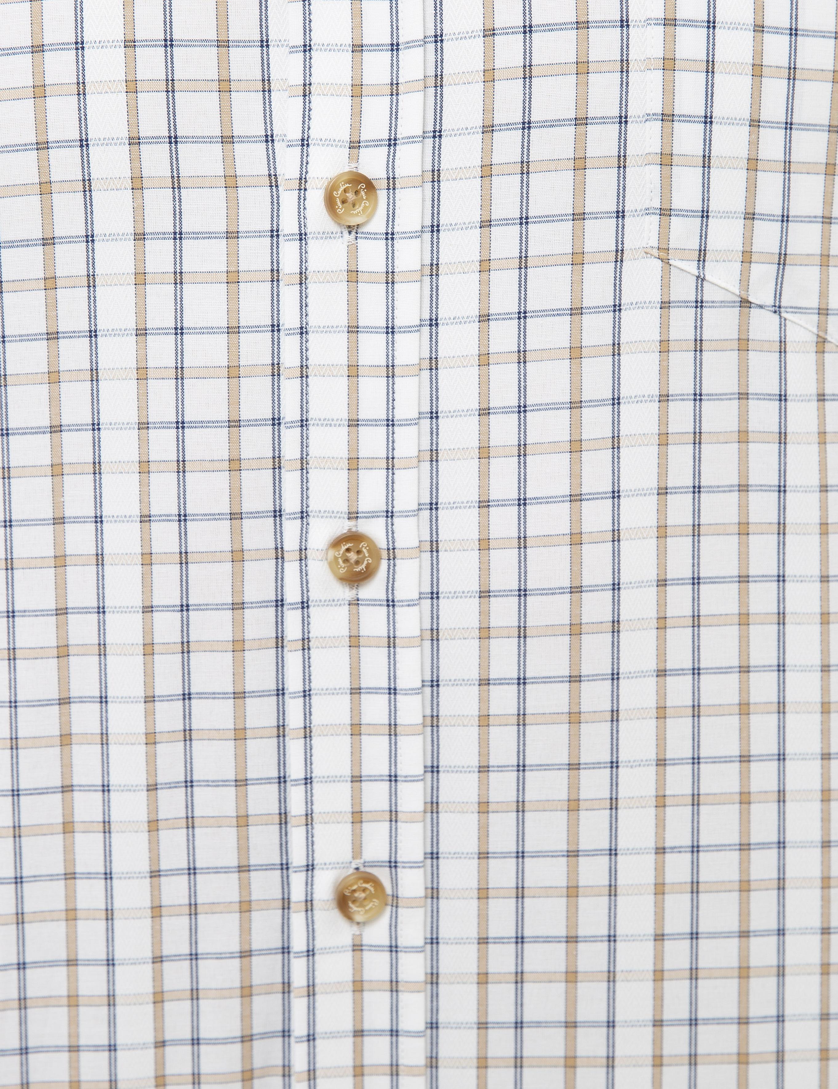 Beyaz Regular Fit Kısa Kollu Gömlek