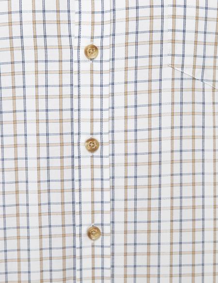 Beyaz Regular Fit Kısa Kollu Gömlek - 50227431010