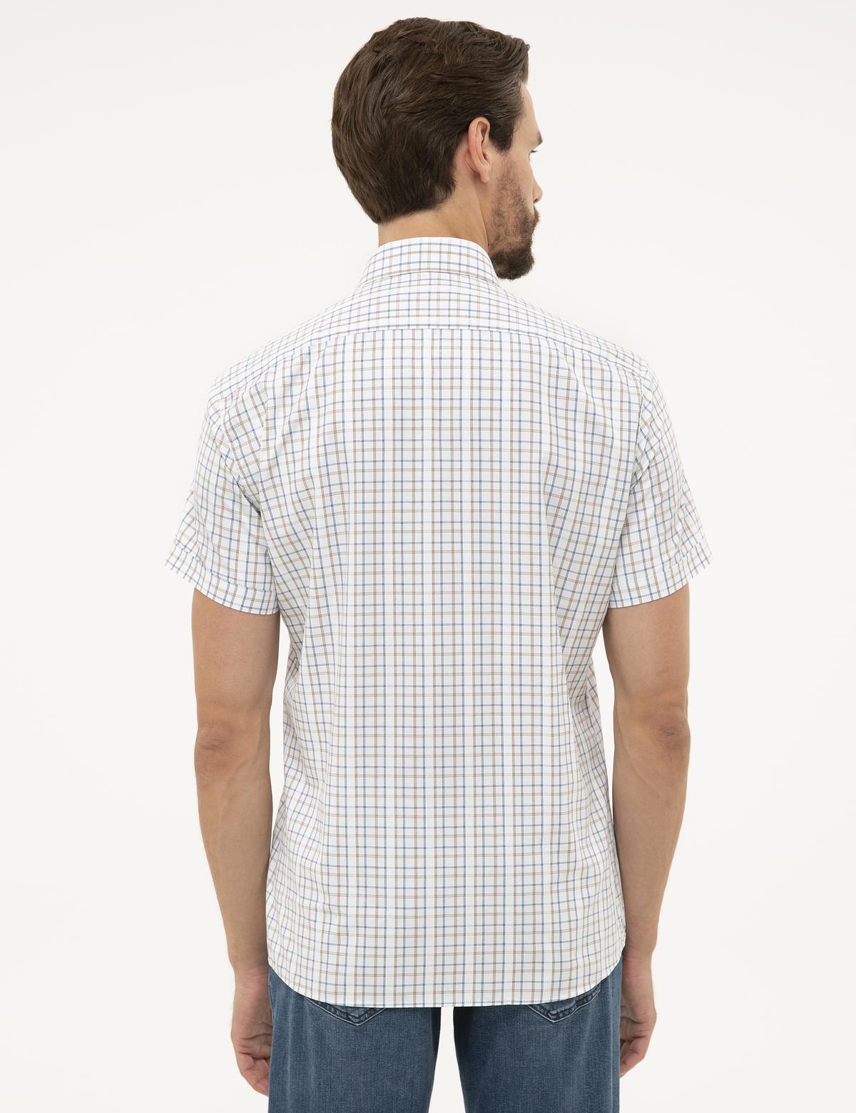 Beyaz Regular Fit Kısa Kollu Gömlek - 50227431010