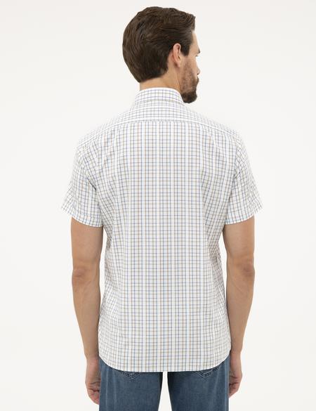 Beyaz Regular Fit Kısa Kollu Gömlek - 50227431010