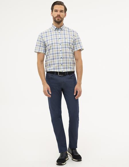 Yeşil Regular Fit Kısa Kollu Gömlek - 50227429010