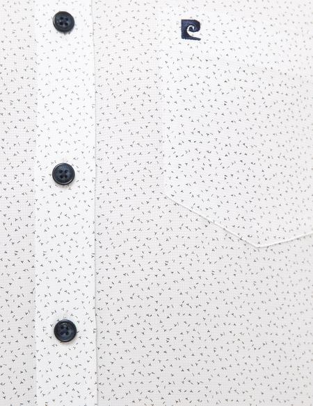 Beyaz Regular Fit Kısa Kollu Gömlek - 50227428007