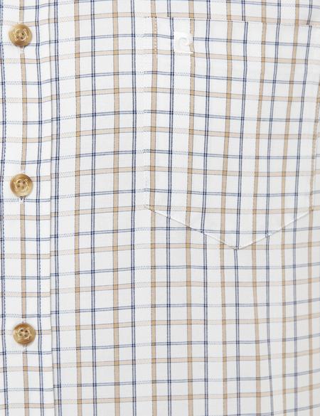 Beyaz Regular Fit Kısa Kollu Gömlek - 50227431010