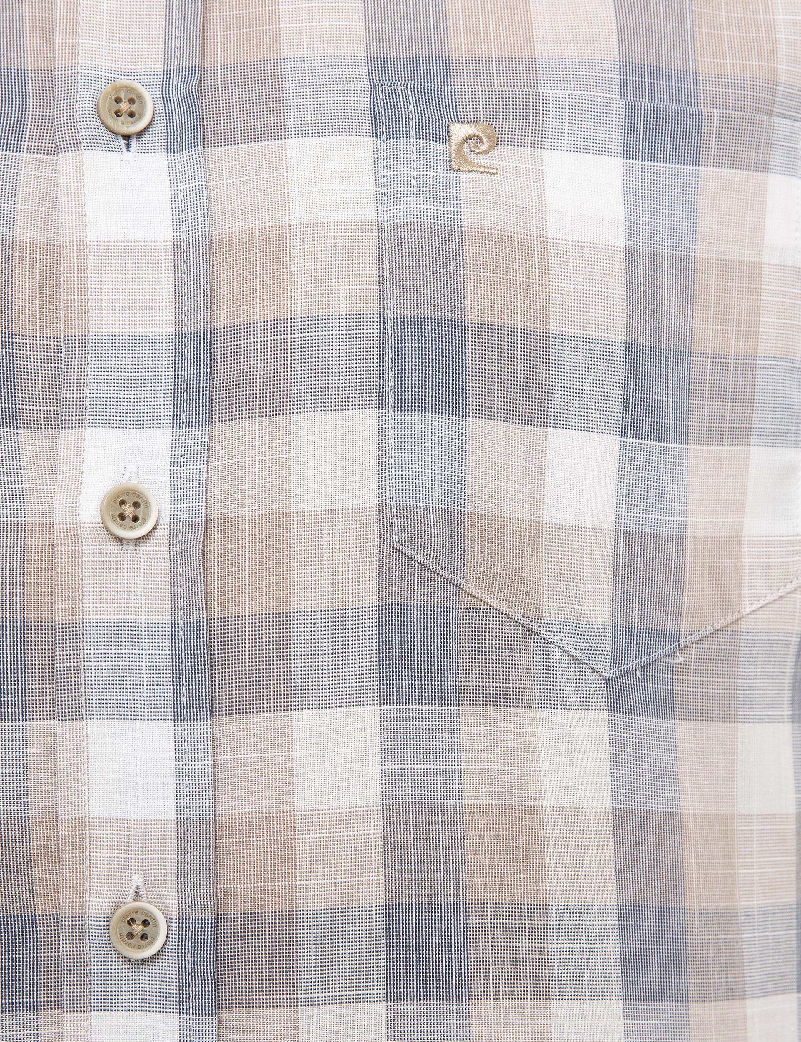 Açık Kahverengi Regular Fit Kısa Kollu Gömlek