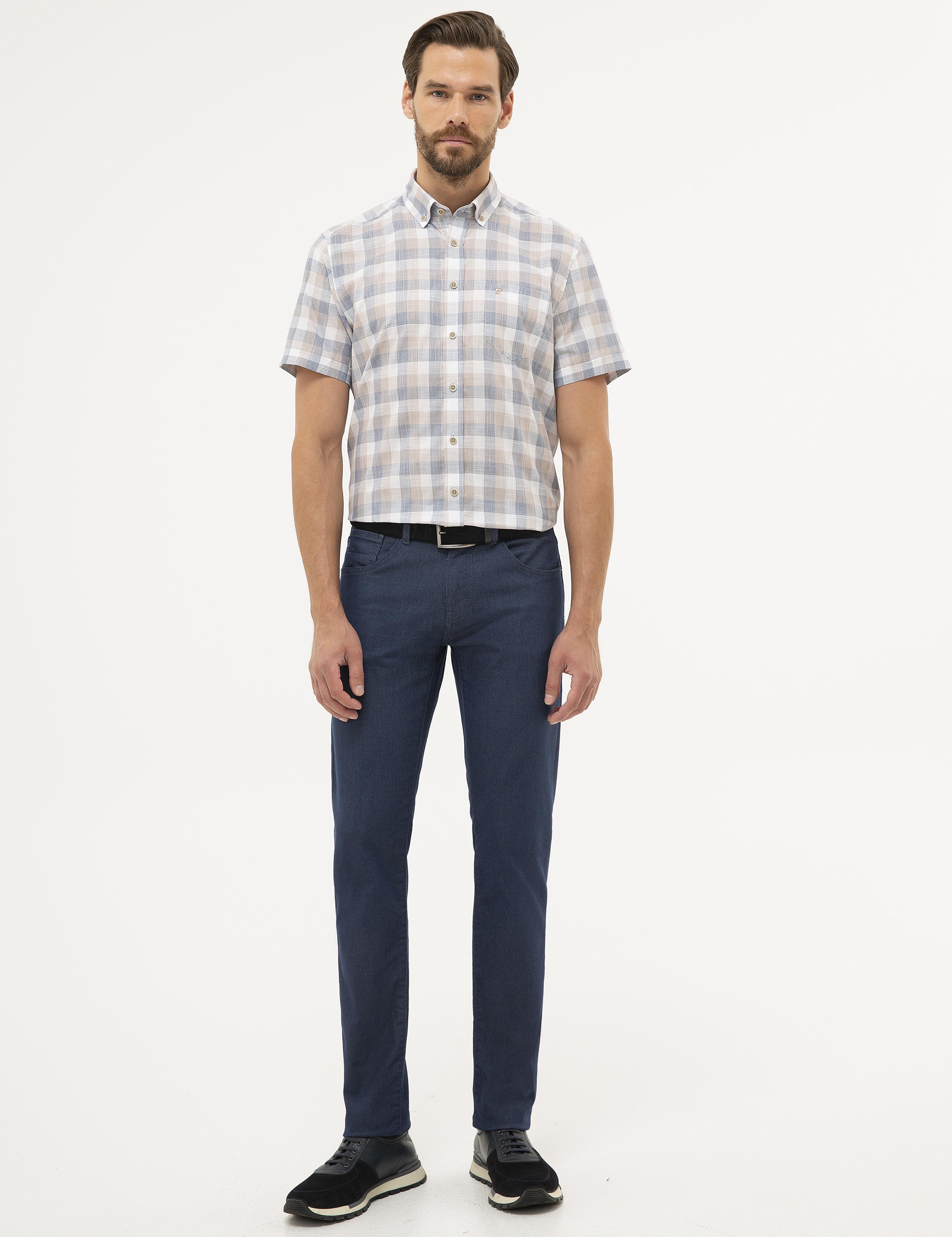 Açık Kahverengi Regular Fit Kısa Kollu Gömlek