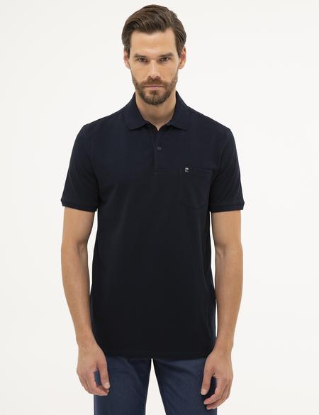 Koyu Lacivert Regular Fit Basic Polo Yaka T-Shirt - 50225513041