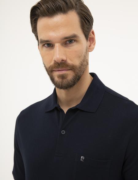 Koyu Lacivert Regular Fit Basic Polo Yaka T-Shirt - 50225513041