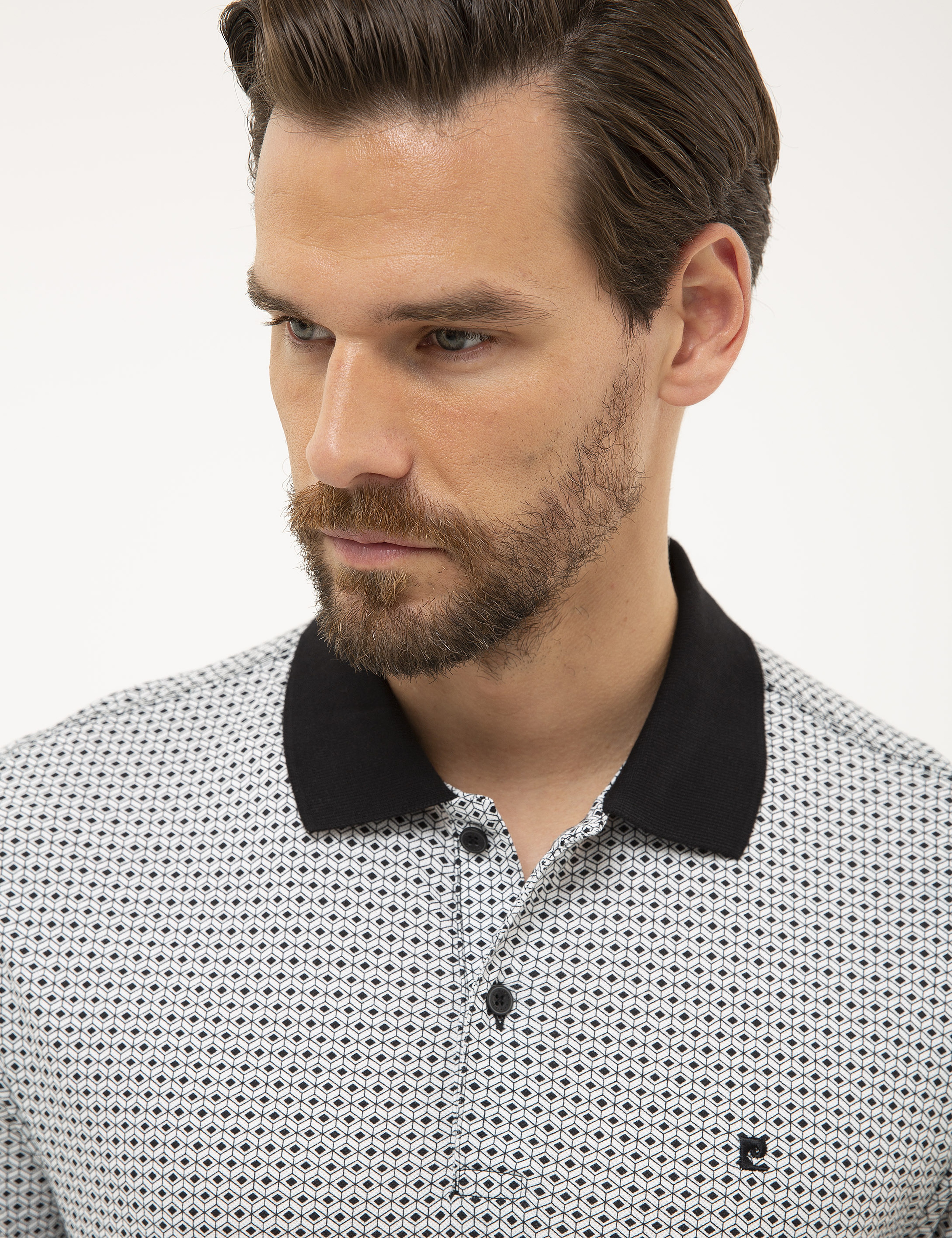 Siyah Slim Fit Polo Yaka T-Shirt - Image 1