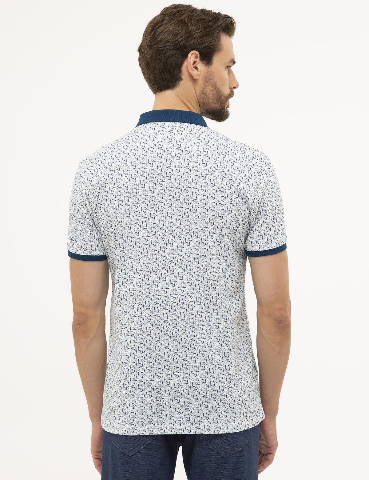 Beyaz Slim Fit Polo Yaka T-Shirt - 50226633008