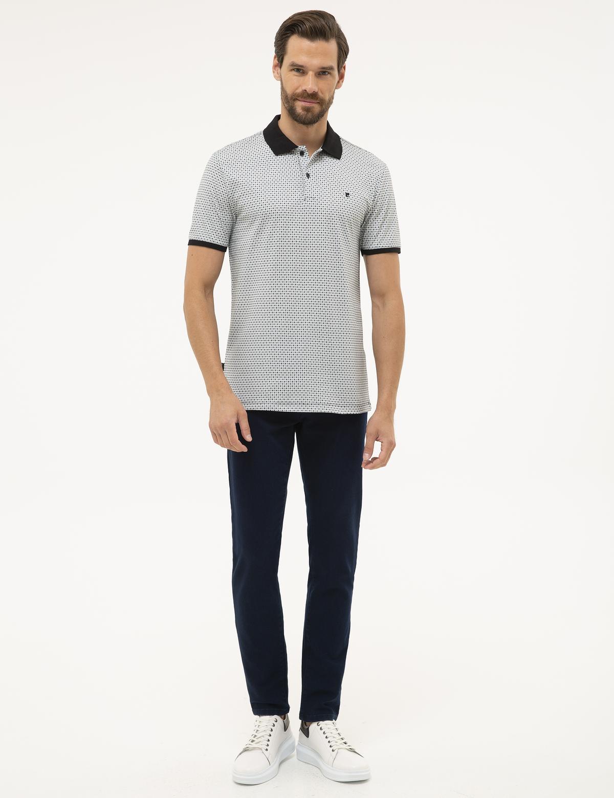 Siyah Slim Fit Polo Yaka T-Shirt - 50226920019