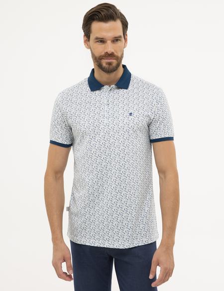 Beyaz Slim Fit Polo Yaka T-Shirt - 50226633008